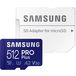   4K MicroSD 512gb 160MB/s-120Mb/s SDXC Samsung PROPlus class10 U3+SD  - 