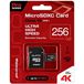 Карта памяти MicroSD 4K 256gb Qumo UHS-I U3 Pro seria 3.0 ( QM256GMICSDXC10U3 ) адаптер SD - Цифрус