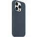 - iPhone 15 Pro 6.1 MagSafe Silicone Case Storm Blue (-) - 