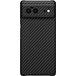 Задняя накладка для Google Pixel 6 Pro черная карбон из углеродного волокна - Цифрус