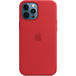 Задняя накладка для iPhone 12 Pro Max красная Silicone Case Apple - Цифрус