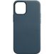 Задняя накладка для iPhone 13 Pro Max MagSafe кожа синяя - Цифрус