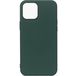 Задняя накладка для iPhone 13 Pro Max темно зеленая Nano силикон - Цифрус