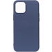 Задняя накладка для iPhone 13 Pro темно синяя Nano силикон - Цифрус