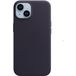 Задняя накладка для iPhone 14 MagSafe фиолетовая кожа - Цифрус