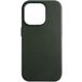 Задняя накладка для iPhone 14 Plus MagSafe черная кожа - Цифрус