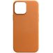 Задняя накладка для iPhone 14 Pro MagSafe коричневая кожа - Цифрус
