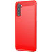Задняя накладка для OnePlus Nord красная карбон - Цифрус