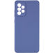 Задняя накладка для Samsung Galaxy A52 синяя Nano силикон с закрытой камерой - Цифрус