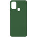 Задняя накладка для Samsung Galaxy M31 зеленая Nano силикон - Цифрус