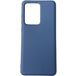 Задняя накладка для Samsung Galaxy S20 Ultra синяя силикон - Цифрус