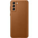 Задняя накладка для Samsung Galaxy S21+ Leather Cover коричневый - Цифрус