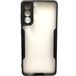 Задняя накладка для Samsung Galaxy S21 прозрачная с черным Slim Case - Цифрус