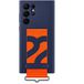    Samsung S22 Ultra Silicone with Strap Cover Dark Blue - 