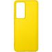 Задняя накладка для Xiaomi Mi12T/12TPro желтая силикон - Цифрус